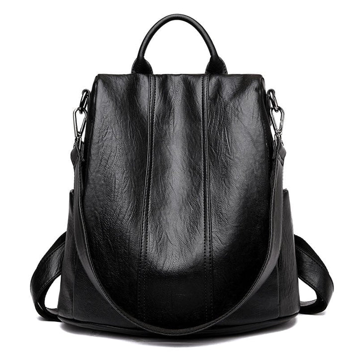 Women Waterproof Anti-theft Leather Backpacks Bags For Girls Female Shoulder Bag Multifunction Traveling Backpack Image 1