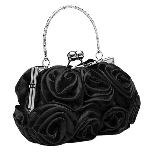 Womens Flower Pattern Clutch Bags for Evening Party Bridal Handbag Image 3