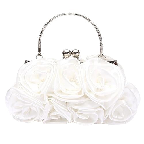 Womens Flower Pattern Clutch Bags for Evening Party Bridal Handbag Image 4