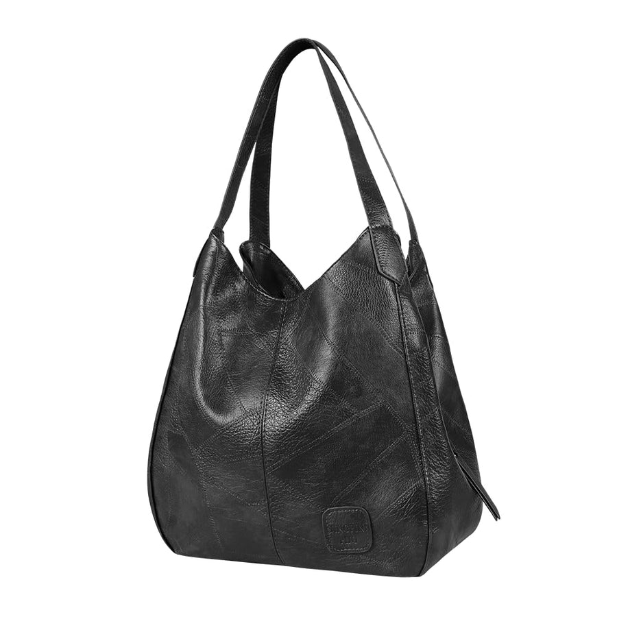 Womens Handbags Vintage Luxury Leather Shoulder Bag Designers Large Bag Modern Fashion Brand Female Image 1