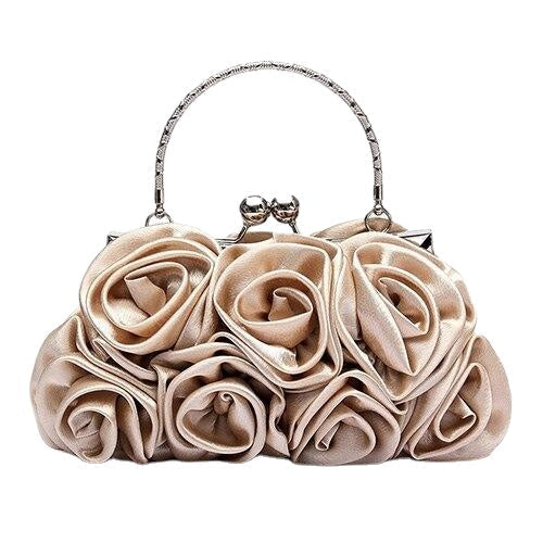 Womens Flower Pattern Clutch Bags for Evening Party Bridal Handbag Image 6