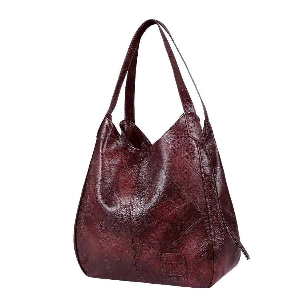 Womens Handbags Vintage Luxury Leather Shoulder Bag Designers Large Bag Modern Fashion Brand Female Image 4