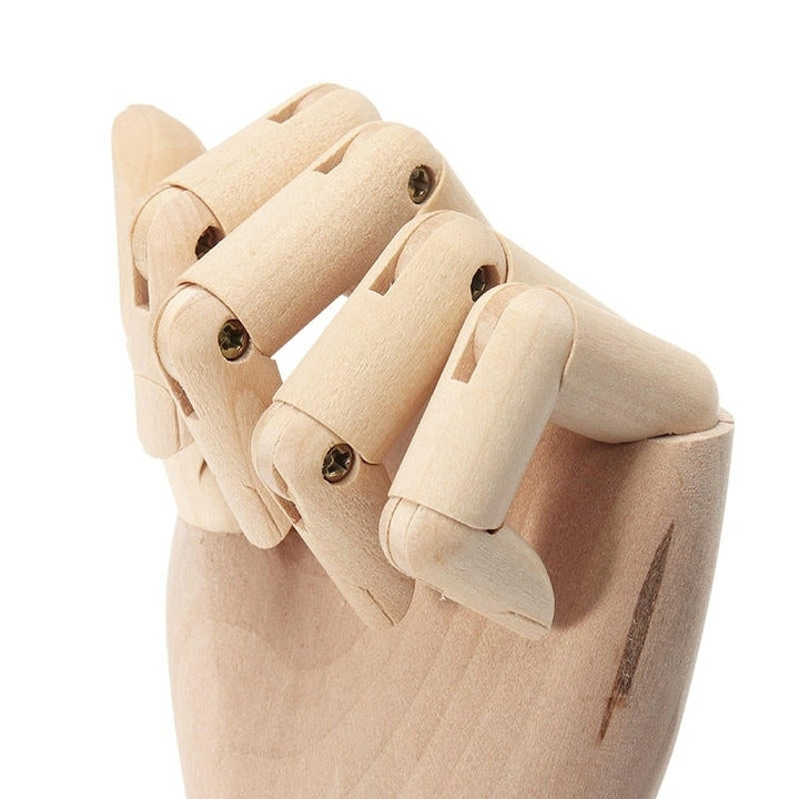 Wooden Artist Articulated Left Hand Art Model SKETCH Flexible Decoration Image 6