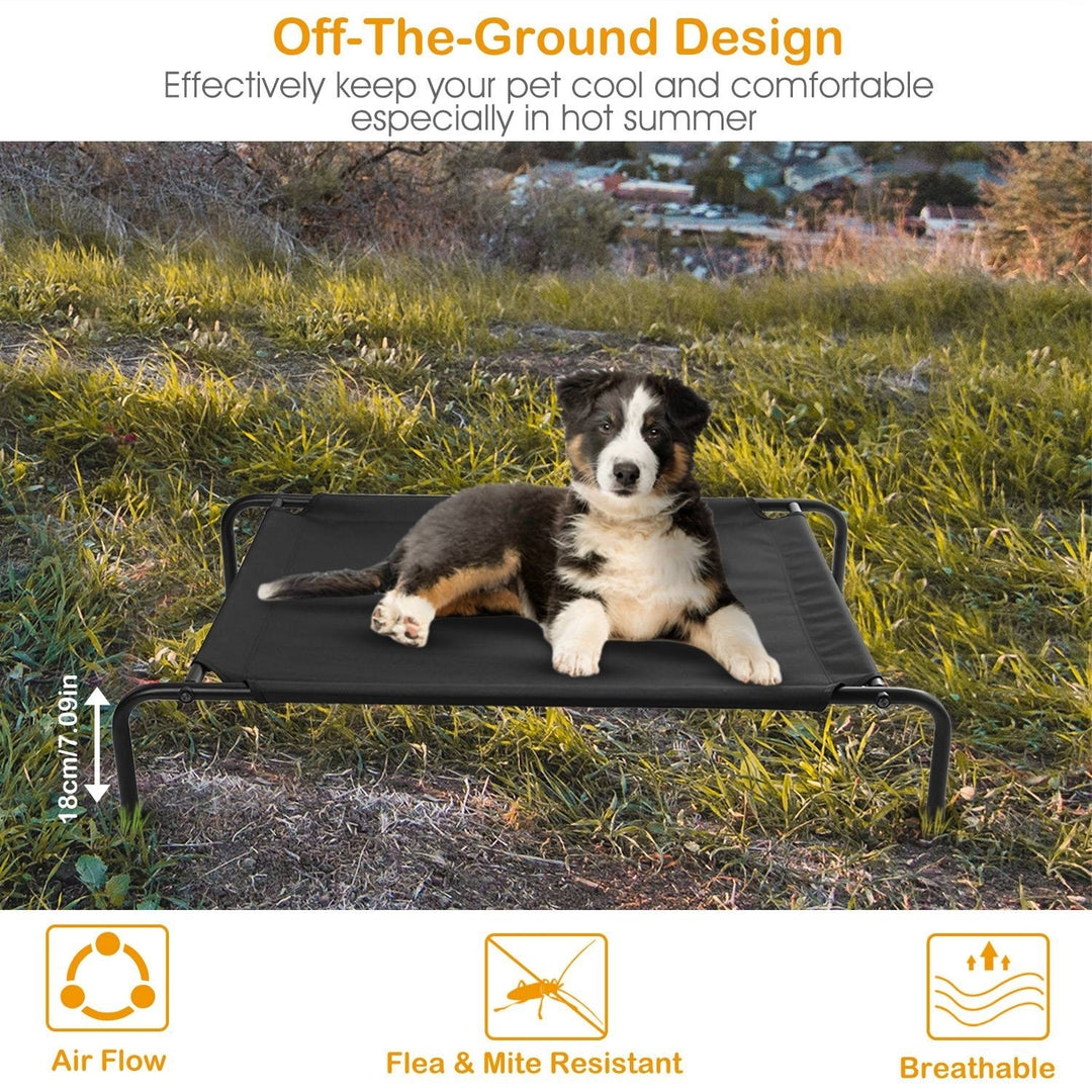 Elevated Pet Bed Dogs Cot Dogs Cats Cool Bed Heavy Duty Breathable Washable Image 4