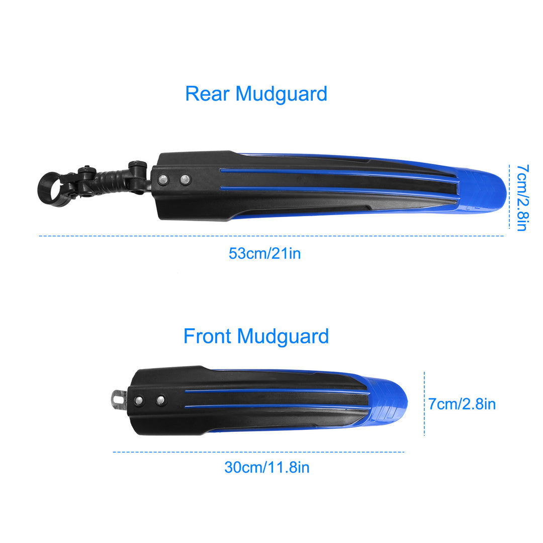 Bicycle Fender Set Adjustable Front Rear Mudguards for 24-26in Mountain Bikes Image 4