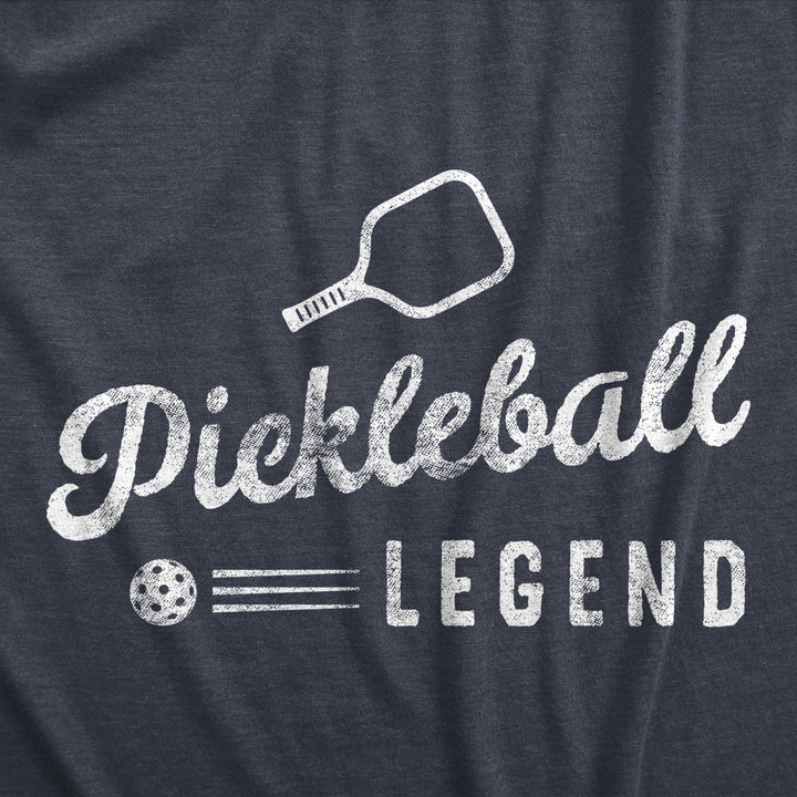 Mens Pickleball Legend T Shirt Funny Sarcastic Pickle Ball Lovers Paddle Tee For Guys Image 2