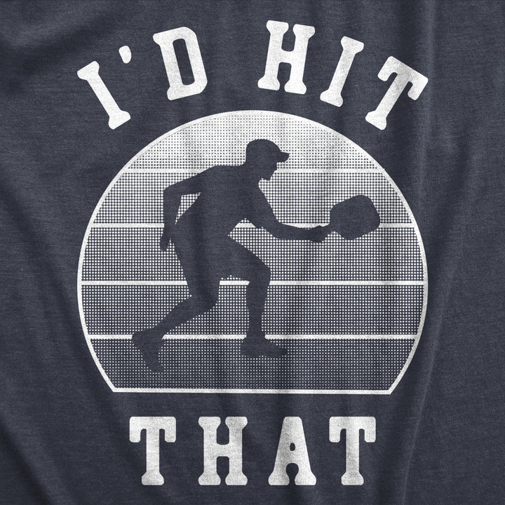 Womens Id Hit That T Shirt Funny Sarcastic Pickleball Paddle Joke Tee For Ladies Image 2