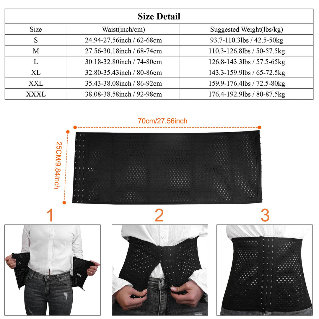 U Shaped Slimming Waist Belt Body Abdominal Shapewear Memory Fabric Office Ladies Postpartum Mothers Image 2