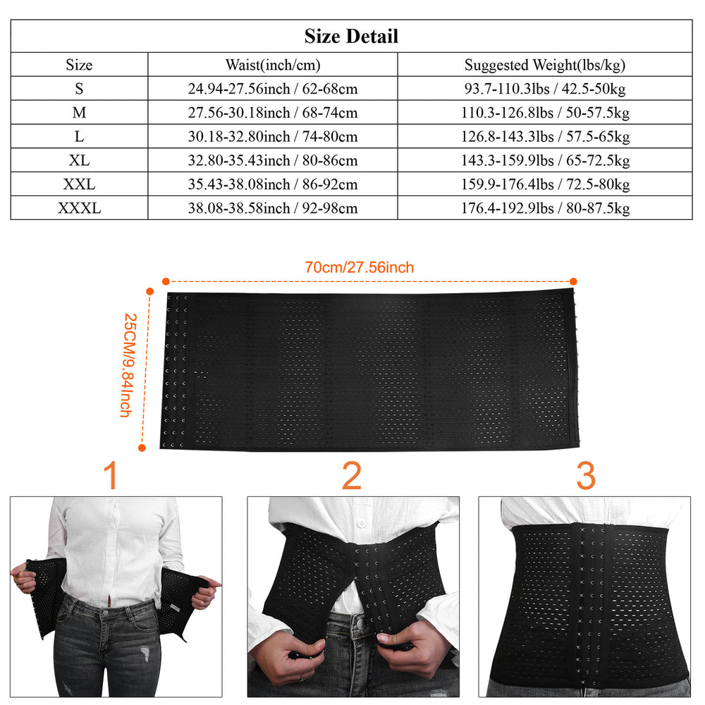 U Shaped Slimming Waist Belt Body Abdominal Shapewear Memory Fabric Office Ladies Postpartum Mothers Image 2