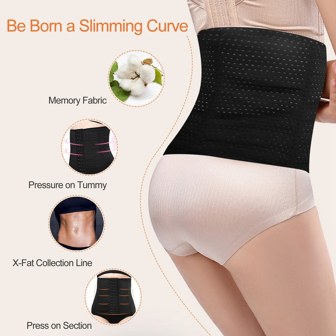 U Shaped Slimming Waist Belt Body Abdominal Shapewear Memory Fabric Office Ladies Postpartum Mothers Image 4