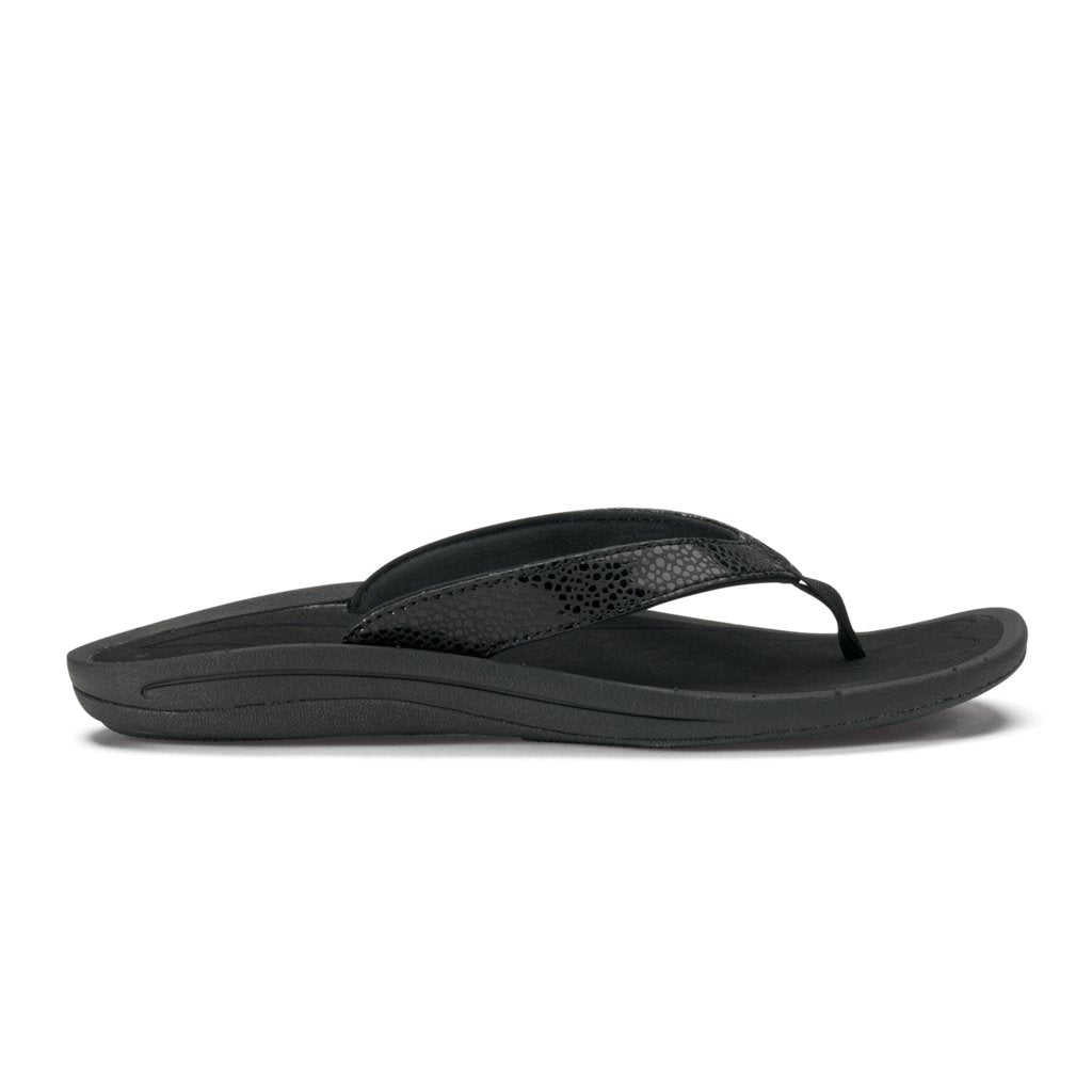 OluKai Women's Kulapa Kai Flip Black/Black - 20198-4040  Black / Black Image 1