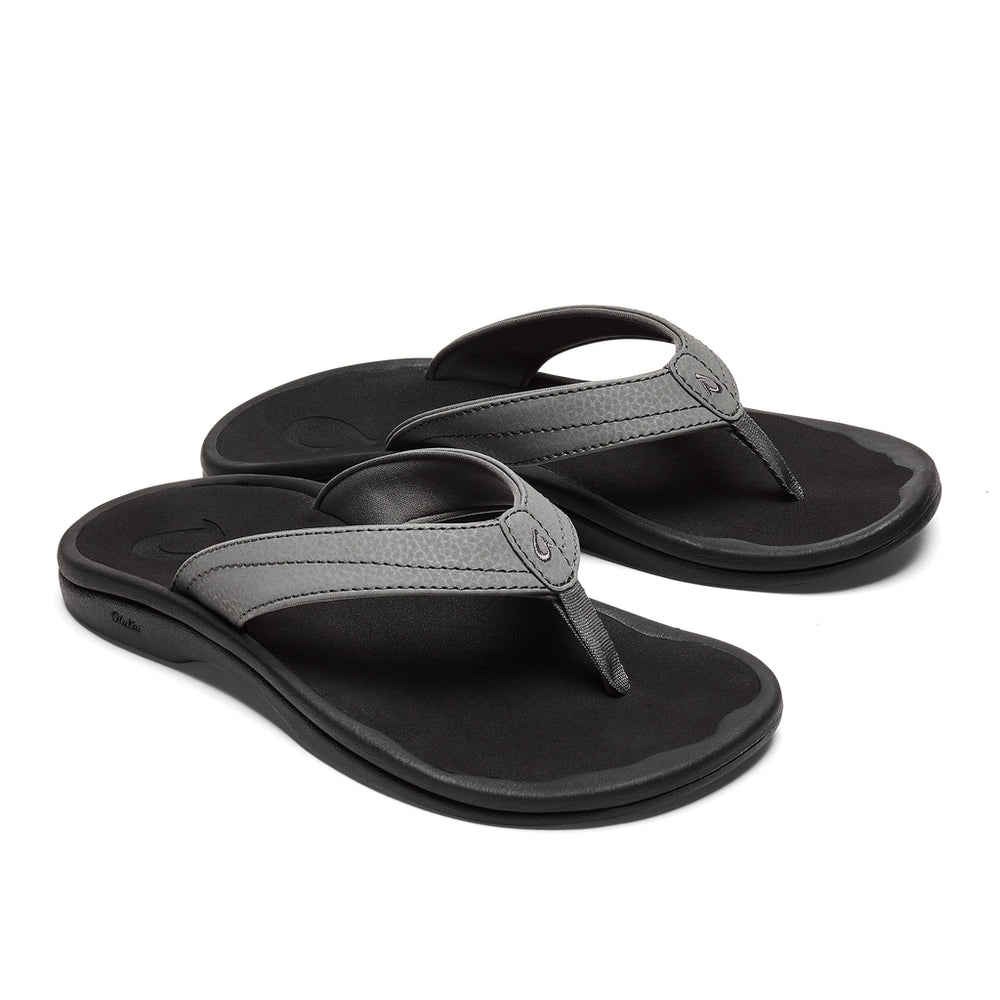 OluKai Womens Ohana Flip Charcoal/Onyx - 20110-26OX 5 Charcoal / Onyx Image 2