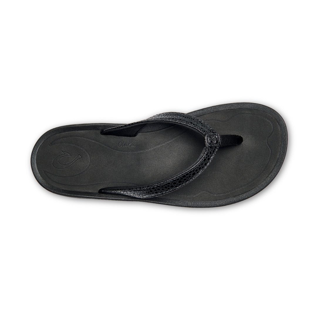 OluKai Womens Kulapa Kai Flip Black/Black - 20198-4040  Black / Black Image 3