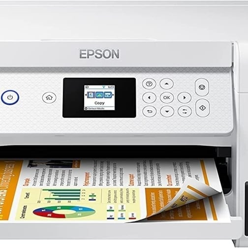 Epson EcoTank Wireless Color All-in-One ET-2850 Inkjet Printer for Family Image 1