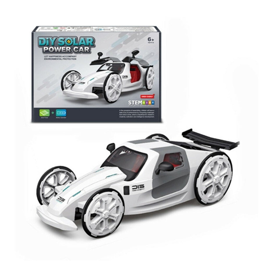 DIY Solar Power Car Electric Four-wheel Drive Model Educational Toys For Children Image 1