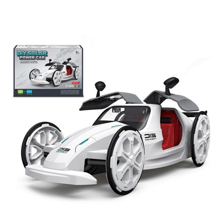 DIY Solar Power Car Electric Four-wheel Drive Model Educational Toys For Children Image 4