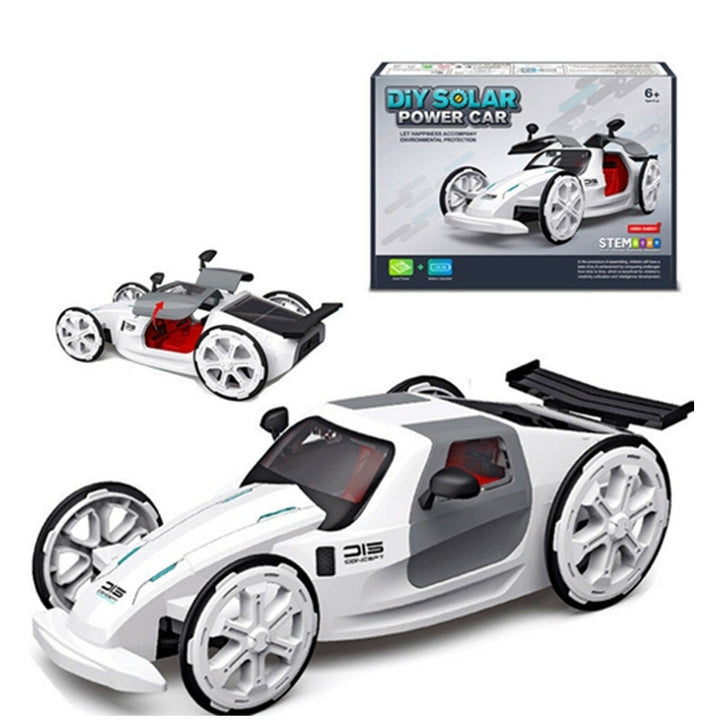 DIY Solar Power Car Electric Four-wheel Drive Model Educational Toys For Children Image 4