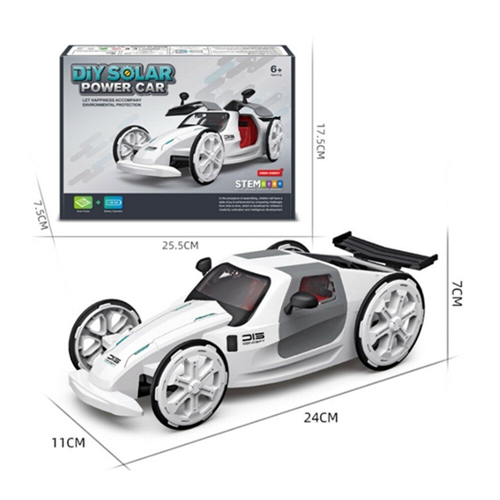 DIY Solar Power Car Electric Four-wheel Drive Model Educational Toys For Children Image 6