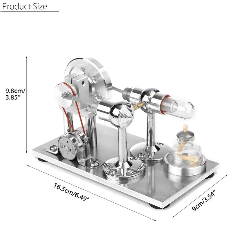 Hot Air Stirling Engine Model Electricity Power Generator Motor Toy Kits Gift Image 10