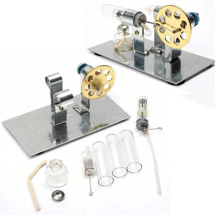 Stirling Engine Kit Motor Model DIY Educational Steam Power Toy Electricity Learning Model Image 7