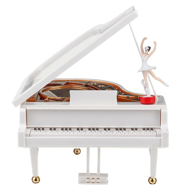 Vintage Ballerina Girl Dancing On The Piano Music Box Christmas Gift Valentines Day Home Decoration Image 1