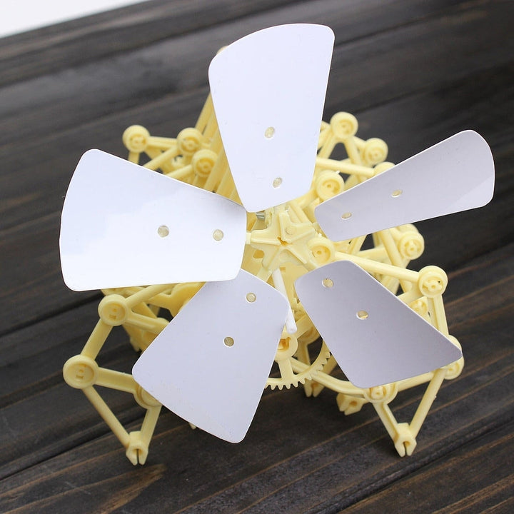 Wind Powered Walking Walker Windmill Mini DIY Model Building Kit Toy Gift Image 6