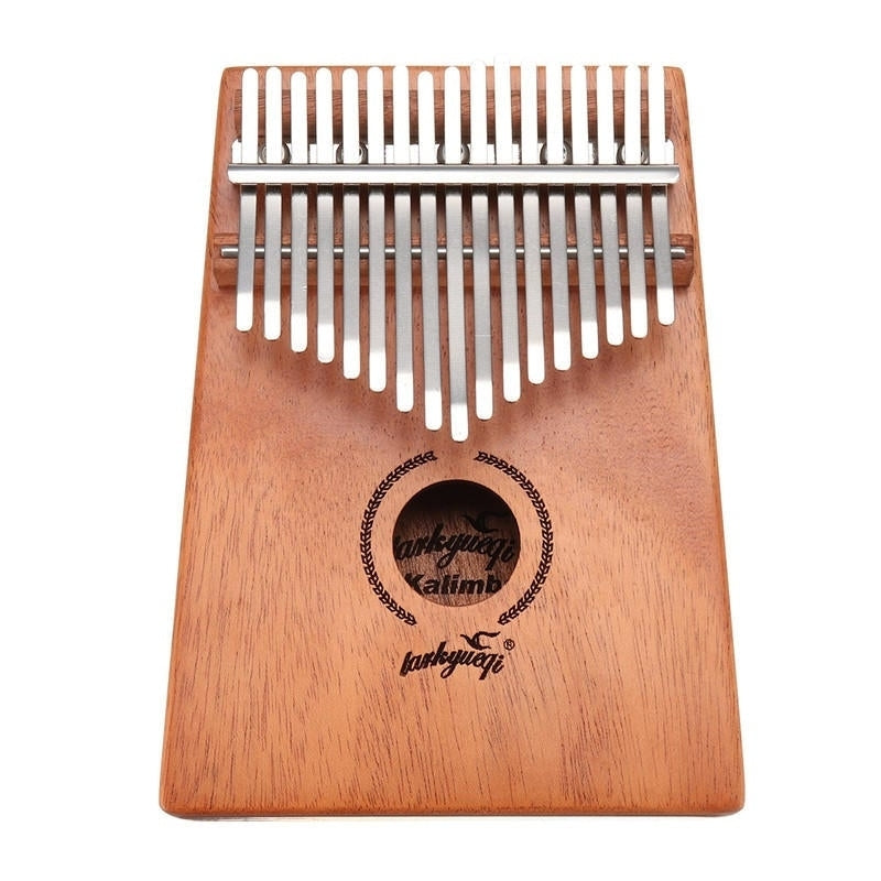 17 Keys Kalimbas African Solid Mahogany Wood Thumb Piano Finger Percussion Musical Gifts Image 1
