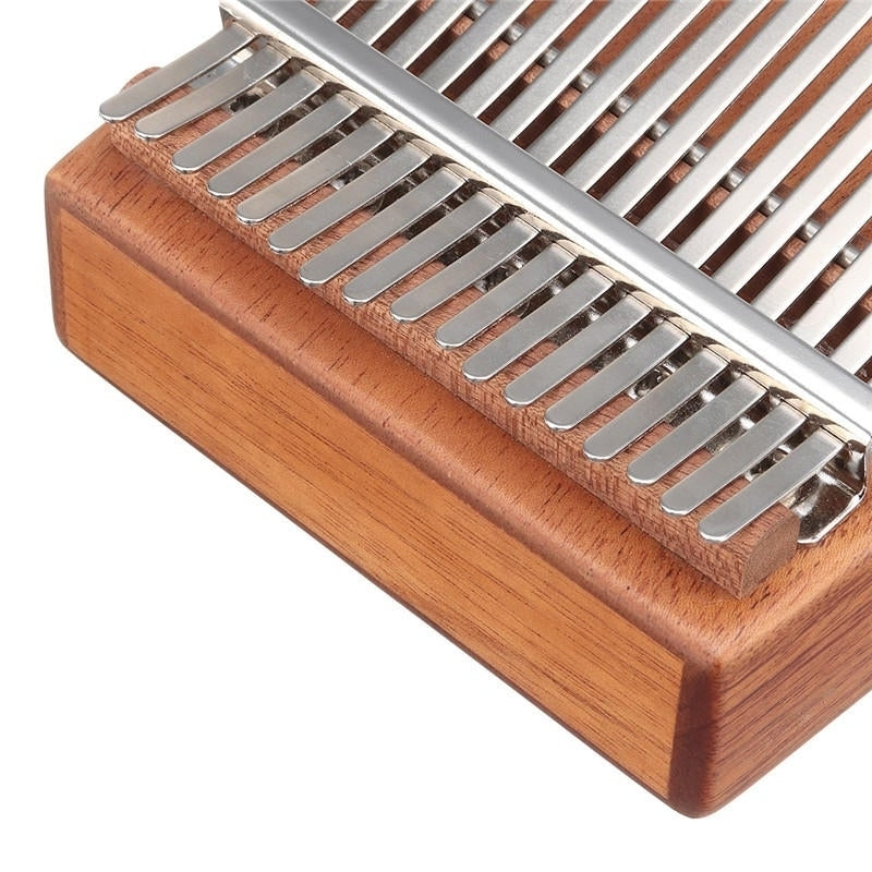 17 Keys Kalimbas African Solid Mahogany Wood Thumb Piano Finger Percussion Musical Gifts Image 4
