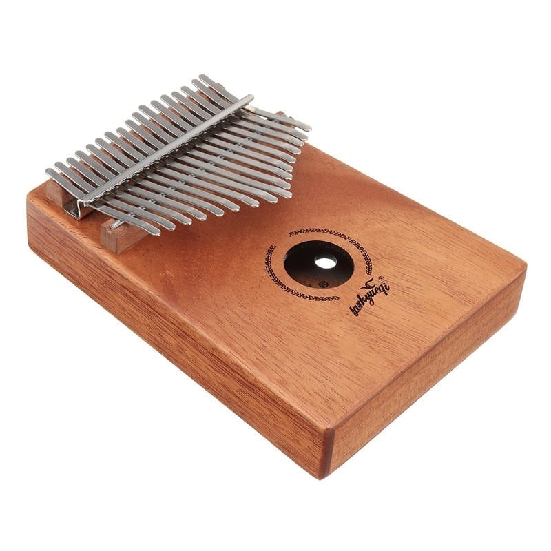 17 Keys Kalimbas African Solid Mahogany Wood Thumb Piano Finger Percussion Musical Gifts Image 4
