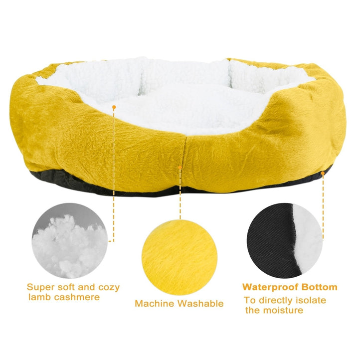 Pet Dog Bed Soft Warm Fleece Puppy Cat Bed Dog Nest Sofa Bed Cushion Image 2