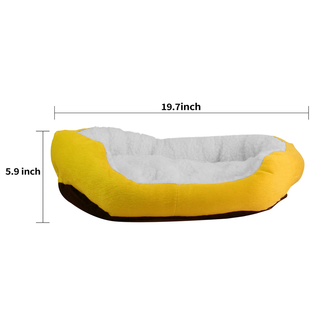 Pet Dog Bed Soft Warm Fleece Puppy Cat Bed Dog Nest Sofa Bed Cushion Image 4