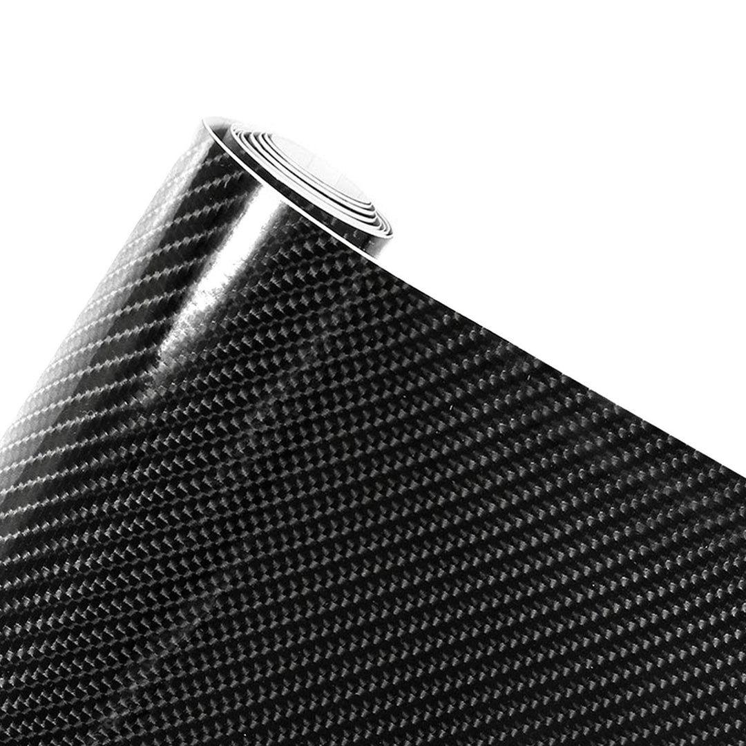Black 7D Carbon Fiber Car Wrap High Gloss Vinyl Wrap Film Roll Bubble Free Air Release for Cars Laptops Phones Image 8