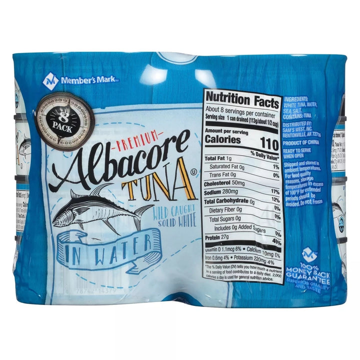 Members Mark Solid White Albacore Tuna 5 Ounce (Pack of 8) Image 2