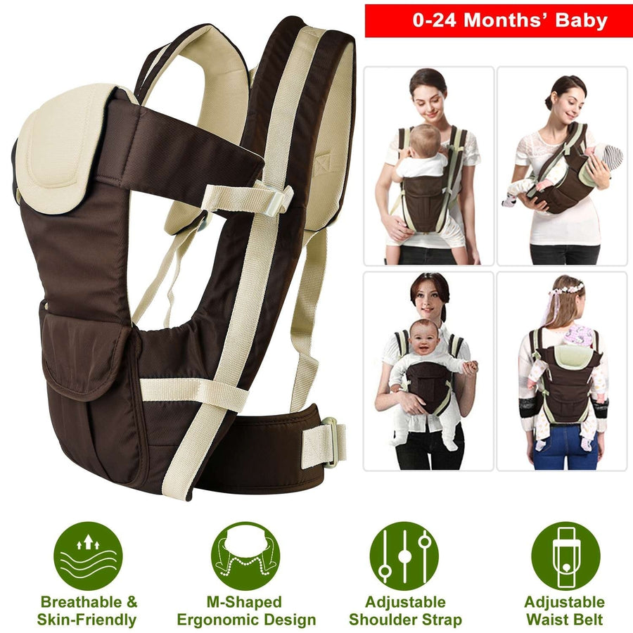 Baby Carrier Breathable Adjustable Wrap Sling Backpack Front Back Chest Infant Carrier Bag Image 1