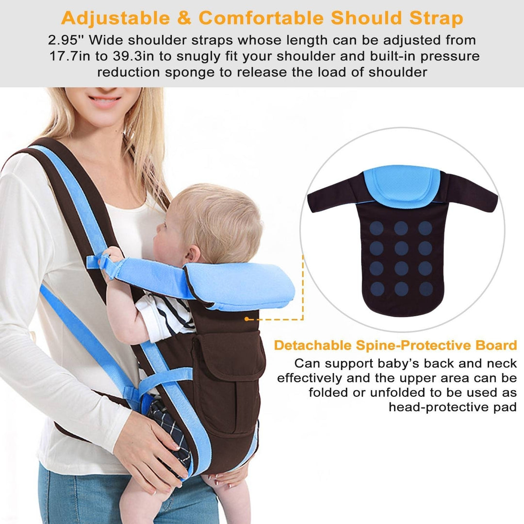Baby Carrier Breathable Adjustable Wrap Sling Backpack Front Back Chest Infant Carrier Bag Image 4