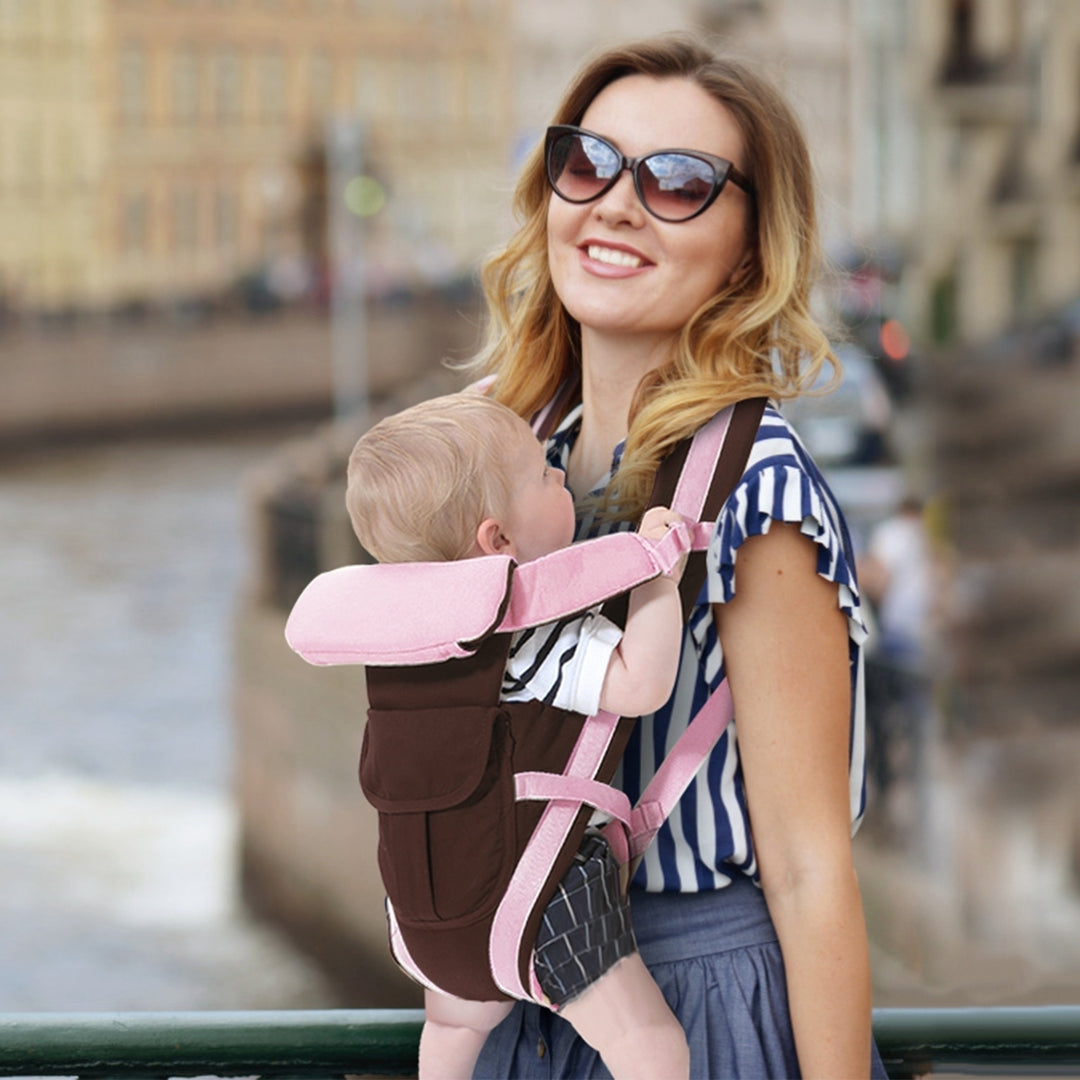Baby Carrier Breathable Adjustable Wrap Sling Backpack Front Back Chest Infant Carrier Bag Image 8