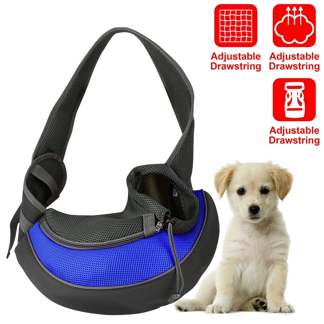 Pet Carrier for Dogs Cats Hand Free Sling Adjustable Padded Strap Tote Bag Breathable Shoulder Bag Image 6