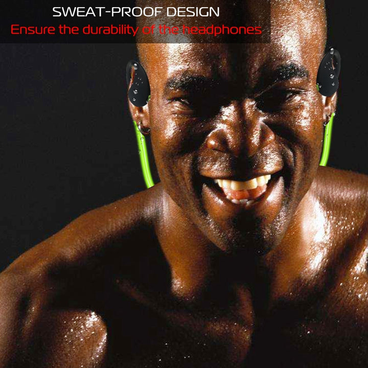 Wireless Sports Headsets Neckband Earphones LED Light Waterproof HD Stereo 8Hrs Image 4