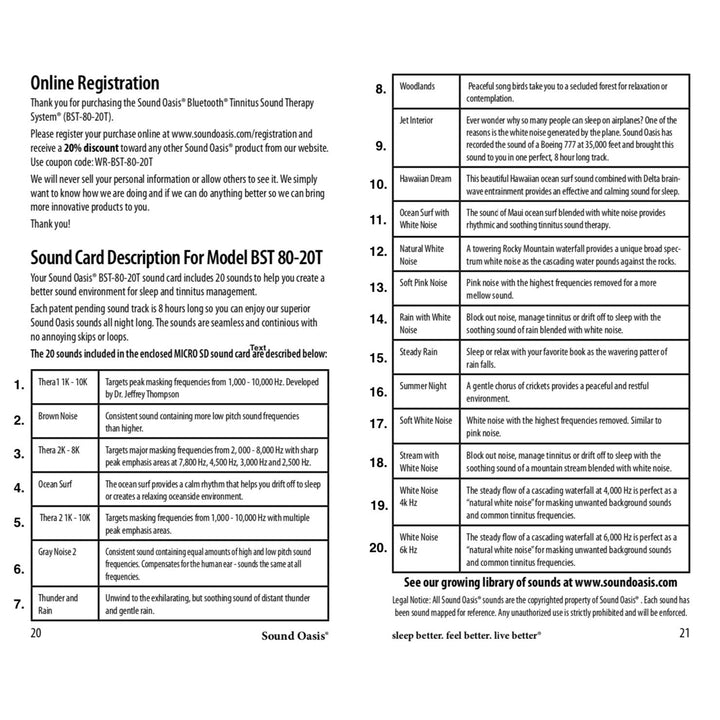 Sound Oasis Tinnitus Sound Therapy System Image 8