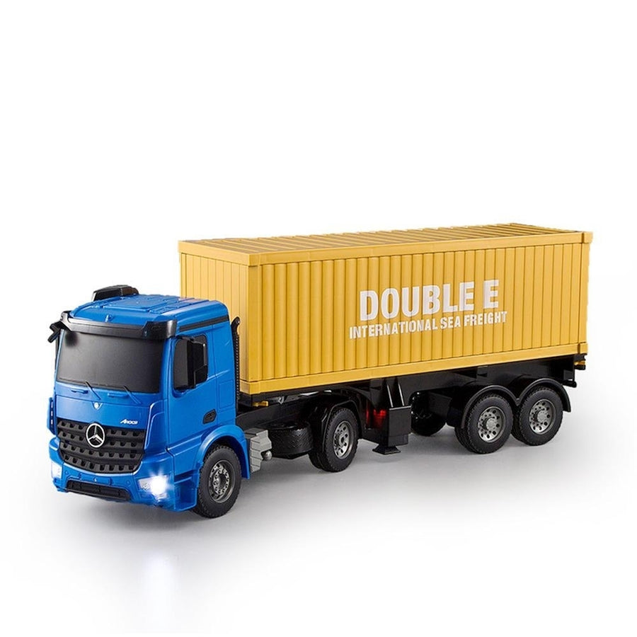 2.4G 1,20 RC Car Crawler Container Truck With Head Light Image 1