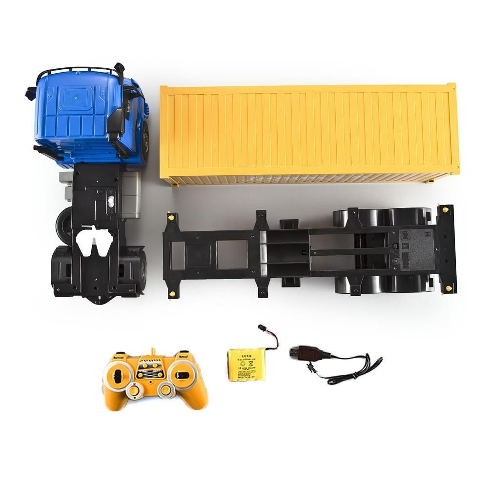 2.4G 1,20 RC Car Crawler Container Truck With Head Light Image 2