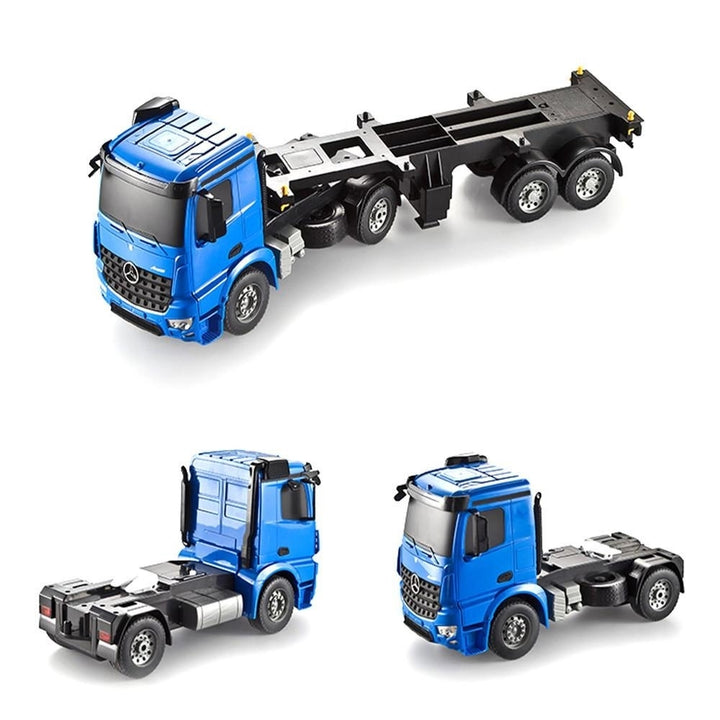 2.4G 1,20 RC Car Crawler Container Truck With Head Light Image 3