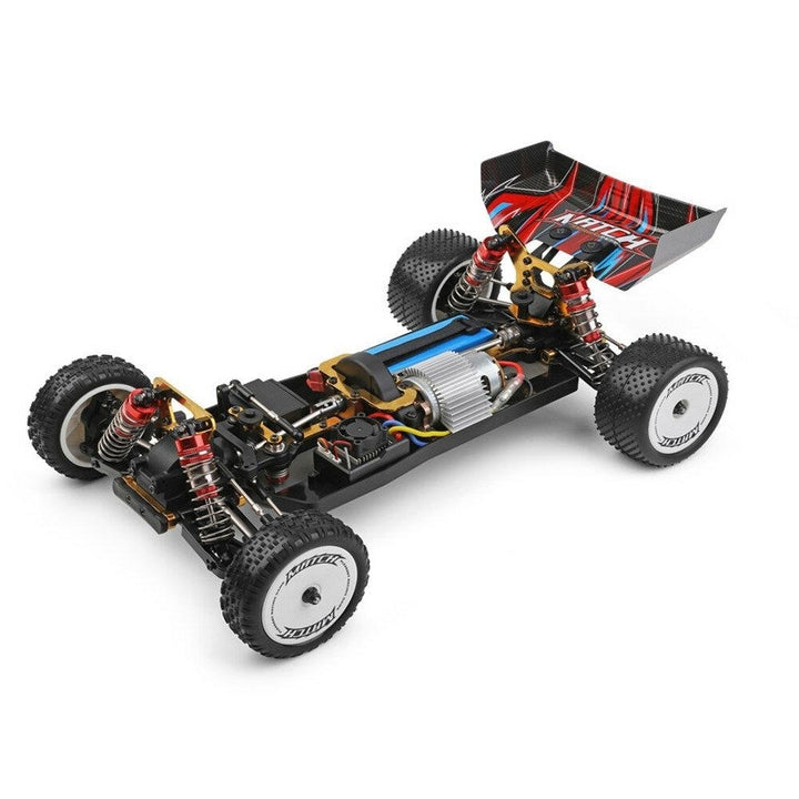 1,10 2.4G 4WD 45km,h RC Car Metal Chassis Vehicles Model 7.4V 2200mAh Off-Road Climbing Truck Image 2