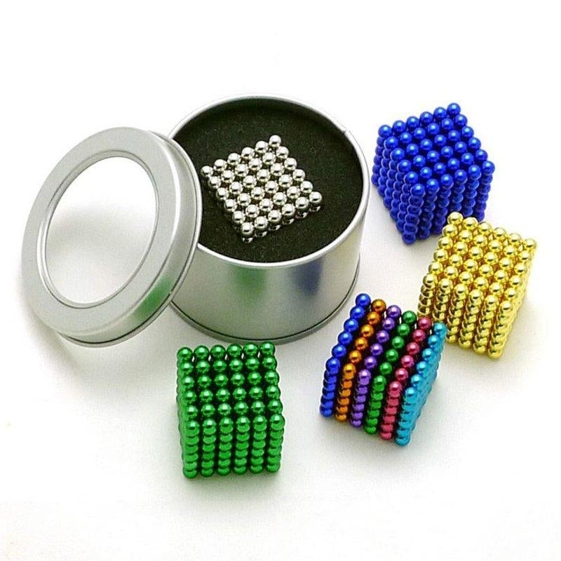 222Pcs Per Lot 6mm Multi-Colror Magnetic Buck Balls Intelligent Cube Magic Beads Puzzle Toys Image 11