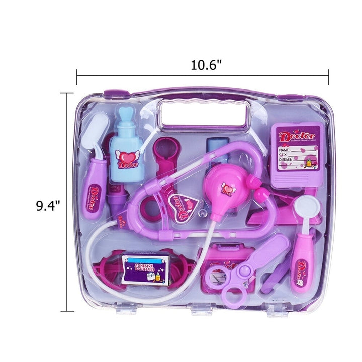 Childrens Play House Toy Curative Box 13 Kinds of Tools Role Playing Doctor for Kids Game Image 7