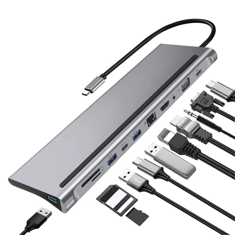 11-in-1 USB-C Hub Adapter with 3 USB 3.0 Image 2