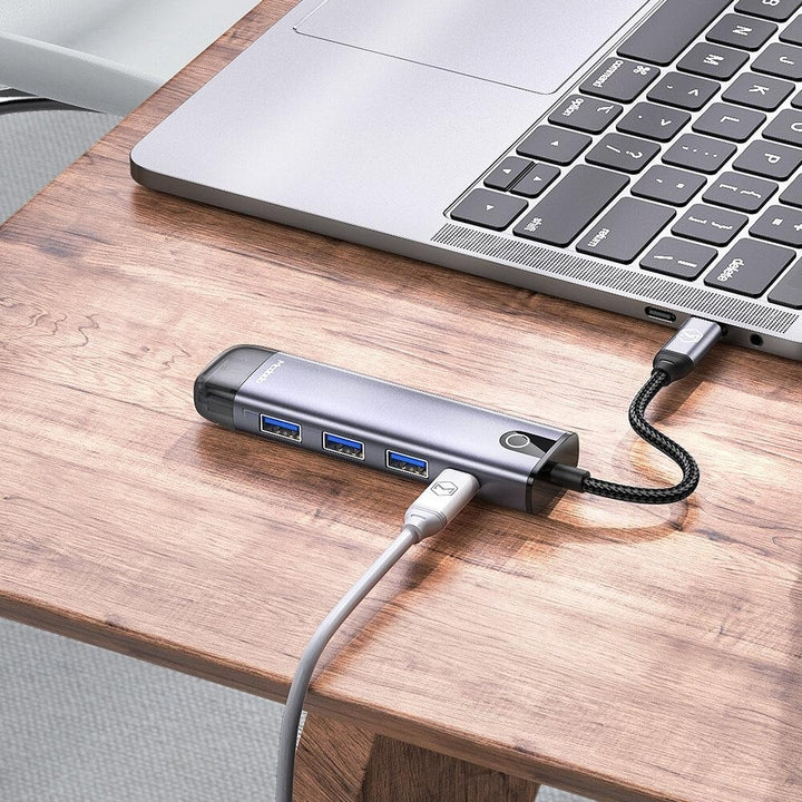 5 In 1 USB-C Hub Docking Station Adapter With 100W USB-C PD3.0 Power Delivery 4K HDMI HD Video Output Image 4