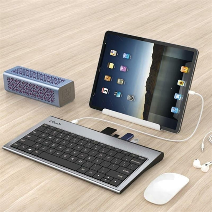 Aluminum Alloy Keyboard + 11 In 1 USB-C Hub Docking Station Adapter With 4K HDMI HD Display 1080P Power Deliver Image 4