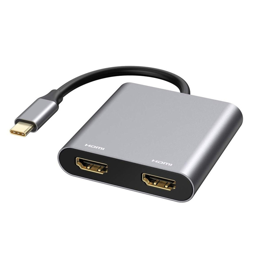 USB C to Dual HDMI Adapter Converter With HDMI2 USB3.0 PD Power Delivery 4K HD For Macbook MacBook Pro S20 Note 20 Image 1