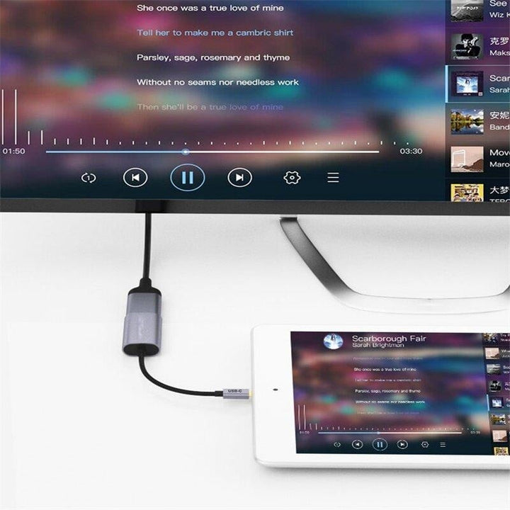 USB-C to 4K60HZ DisplayPort DP1.4 Adapter Converter HD Video Output For iPad Pro 2020 MacBook Air 2020 Image 4